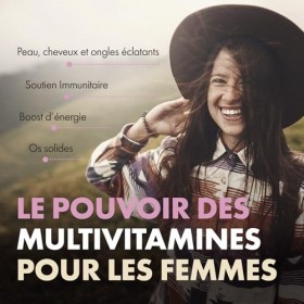 Incite Nutrition Multivitamines Femme. 60 Gélules. 22 Vitamines et Minéraux Essentiels. Soutien Immunitaire, Énergie, Santé O
