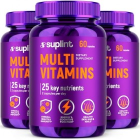 Supplément Multivitaminé | Complexe avec Vitamine A C D E K1 B, Zinc & Chrome | Pour Cheveux, Peau, Ongles et Apport Quotidie...