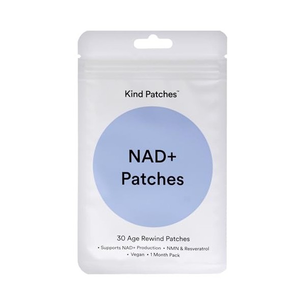 NAD Plus Patches by Kind Patches for Unisex - 30 Count Patches