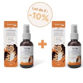 SPRAY MULTI-VITAMINES KIDS | Multivitamines, Minéraux et Nutriments pour les Enfants | Gout Naturel Orange | Vitamine A, B & ...