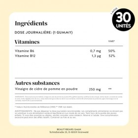 Retrouvez Léquilibre Digestion – 7500mg de Vinaigre de cidre de pomme sur lensemble de la cure, avec Vitamines B6 et B12 – M...