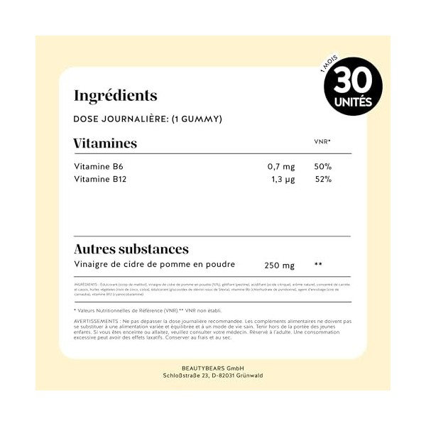 Retrouvez Léquilibre Digestion – 7500mg de Vinaigre de cidre de pomme sur lensemble de la cure, avec Vitamines B6 et B12 – M...