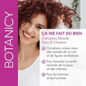 Botanicy PEAU ET CHEVEUX Complexe - Aide à lutter contre l’Acné et la Chute des Cheveux - Complexe de Vitamines avec ACTRISAV