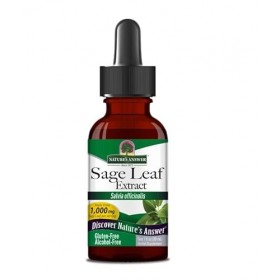 Naturals Answer Feuille de sauge 1000 mg, sans gluten, 30 ml