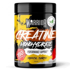 Warrior Créatine Monohydrate Poudre Micronisée – Supplément Sportif pour Musculation, Force et Récupération – 500 g, Portion 