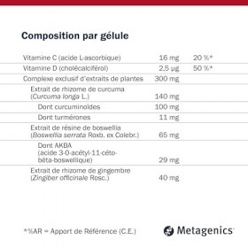 Metagenics - MetaActive Forte - Curcumine, Boswellia & Gingembre pour Articulations, Cartilage et Réponse Inflammatoire - 30 ...