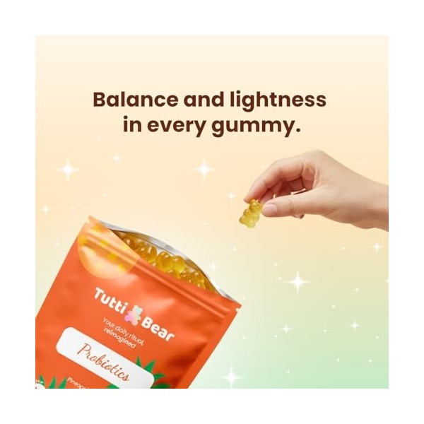 Bonbons probiotiques - 5 milliards CFU - Formule végétalienne et sans gluten - Soutient la santé digestive et léquilibre int