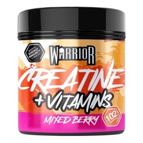 Warrior Créatine Monohydrate + Multivitamines 360 g – 80 Portions – Supplément Sportif pour Performance, Force et Récupératio