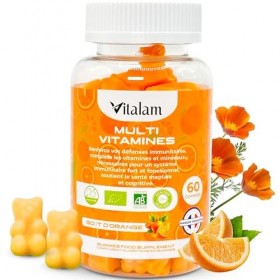 VITALAM Gummies Multivitamines – Gummies Multivitamines et Minéraux, Vitamines A,B,C,D,E,B6,B12 - Vitamines Essentiels pour A