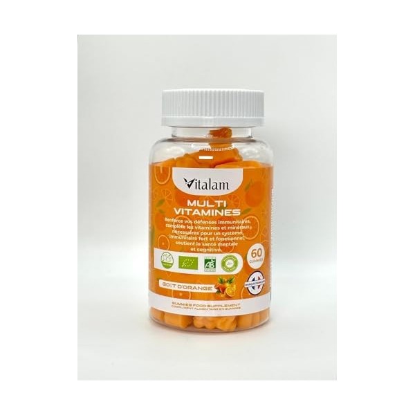 VITALAM Gummies Multivitamines – Gummies Multivitamines et Minéraux, Vitamines A,B,C,D,E,B6,B12 - Vitamines Essentiels pour A