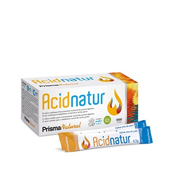 PRISMANATURAL ACIDNATUR 14sticks – complément alimentaire en sachets à diluer, pratique à mélanger avec de l’eau à la maison 