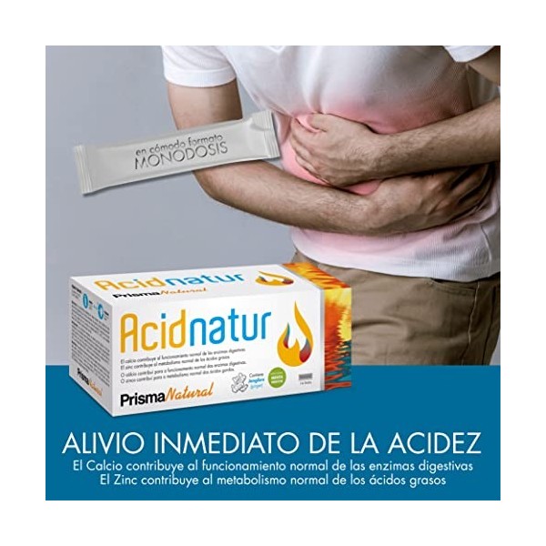 PRISMANATURAL ACIDNATUR 14sticks – complément alimentaire en sachets à diluer, pratique à mélanger avec de l’eau à la maison 
