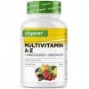 Multivitamine A-Z - 365 comprimés 12 mois - 32 principes actifs - Combinaison de minéraux + acides aminés + oligo-éléments M...