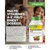 Multivitamine A-Z - 365 comprimés 12 mois - 32 principes actifs - Combinaison de minéraux + acides aminés + oligo-éléments M...