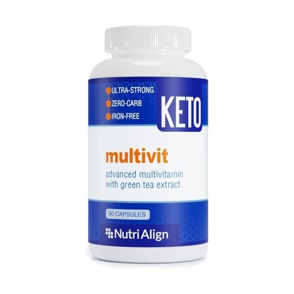 Nutri-Align Multivit : Multivitamines pour un régime avec peu de glucide. Optimisé pour les régimes Atkins, cétogène. Extra-f