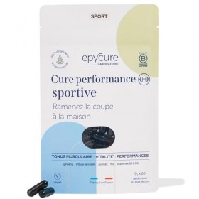 EPYCURE - Cure Performance Sportive - Améliore la Récupération - 100% Naturel - Énergie et Endurance - Ginseng, Tribule, Acér