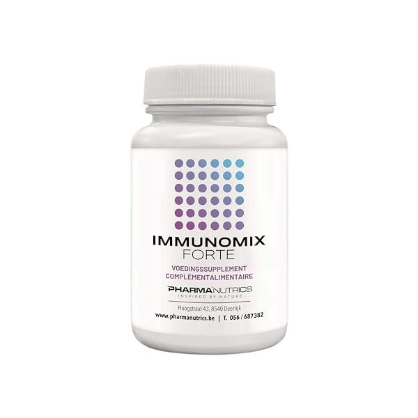 IMMUNOMIX FORTE 30 V-CAPS PHARMANUTRICS//WEERSTAND-IMMUNITEIT//VOEDINGSSUPPLEMENT//MADE IN BELGIUM Multi-vitamines
