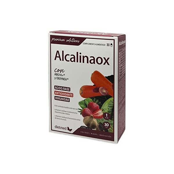 DIETMED ALCALINAOX 30cap. – complément alimentaire sous forme de gélules, boîte de 30 gélules, à prendre régulièrement selon 