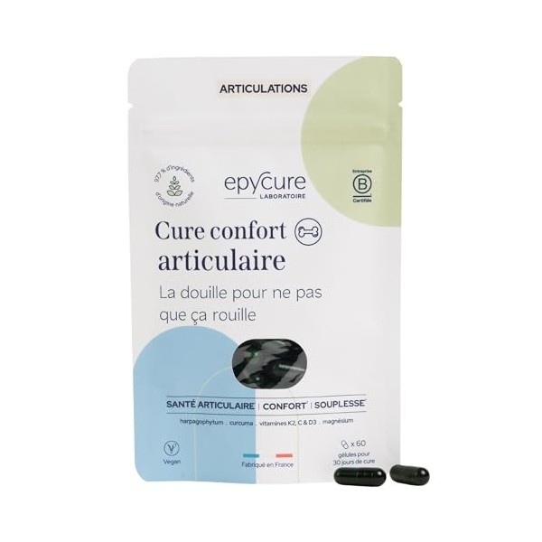 EPYCURE - Cure Confort Articulaire - 100% Naturel - Santé Osseuse et Asborption du Calcium - Flexibilité et Résistance - Harp