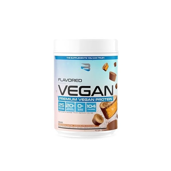 Believe Supplements Flavored Vegan Choco Peanut Butter 675g