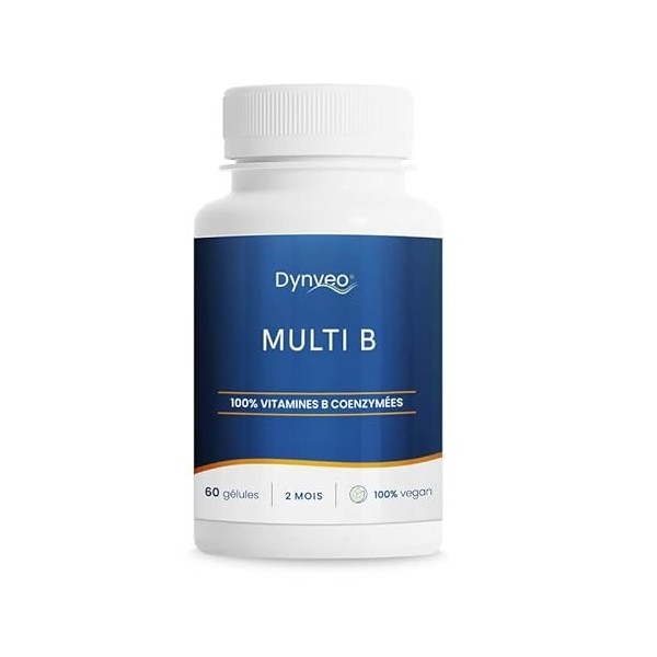 Complexe Vitamines B - Vitalité, Immunité, Peau et Cerveau - 8 Vitamines B Essentielles & 2 Cofacteurs Bioactifs - Biodisponi