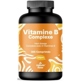 Vitamine B complex – 365 comprimés – Avec les 8 vitamines essentielles du groupe B B1, B2, B3, B5, B6, B7, B9, B12 avec cho