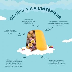 Vitamine B Complex Enfants | 60 Gummies Vegan | Vitamine Groupe B - Vitamines B2 B3 B5 B6 e B12 | Complément Alimentaire Avec