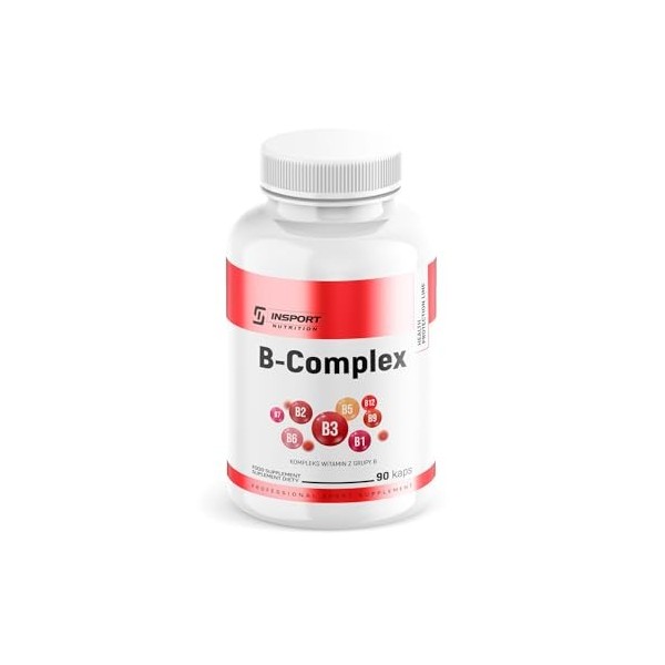 Vitamine B Complex – 90 Gélules | Complément Alimentaire avec B1, B2, B3, B5, B6, B7, B9, B12 – Métabolisme Énergétique, Vita