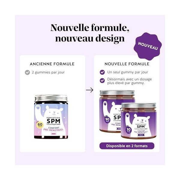 Femmtastique SPM Cycle équilibré - Confort prémenstruel - avec 30mg de Poivre des moines, Vitamine B6 et Extrait de Dong Qua ...