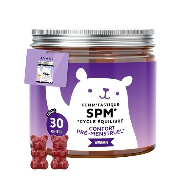 Femmtastique SPM Cycle équilibré - Confort prémenstruel - avec 30mg de Poivre des moines, Vitamine B6 et Extrait de Dong Qua ...