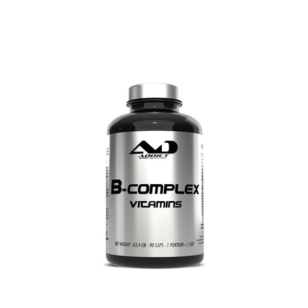 B-complex 90 caps | vitamine b-complex | sans gluten | sans lactose | haute absorption | B12 | B9 | système immunitaire