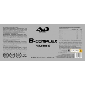 B-complex 90 caps | vitamine b-complex | sans gluten | sans lactose | haute absorption | B12 | B9 | système immunitaire