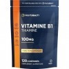 Vitamine B1 Thiamine 100mg | 120 Comprimés Végétaliens | Supplément Pour la Santé Cardiaque | Hautement dosé | Soutient Métab
