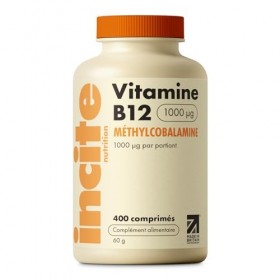 Incite Nutrition Vitamine B12 Comprimés 1000 mcg. 1+ An de Méthylcobalamine Puissante. Améliore l’Énergie et le Système Nerve