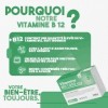 Vitamine B12 1000 mcg et Acide Folique 400 mcg 160 microcomprimés à Haute Dose - Cyanocobalamine et Folate Vegan pour la Fati