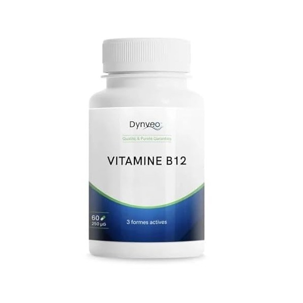 Vitamine B12 active - 3 formes bioactives méthylcobalamine, adénosylcobalamine, hydroxycobalamine - Haute biodisponibilité 
