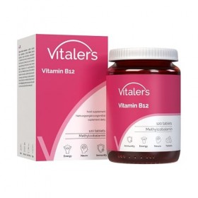 Vitalers Vitamine B12 100 µg - 120 comprimés, végétalien, sans conservateur, composition pure
