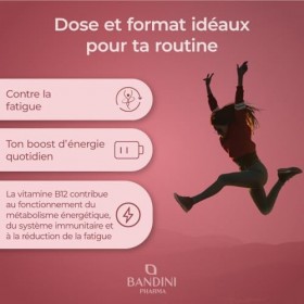 Bandini® Vitamine B12 1000mcg Haute Dose, 450 comprimés 14 Mois , Methylcobalamin 1000µg pure et disponibile, 100% Vegan, Vi