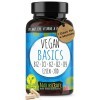 Vegan Basics - Vitamine B12+D3+K2+B2+B9 Acide folique + Fer + Iode - Complexe de 120 gélules 4 mois de stockage 