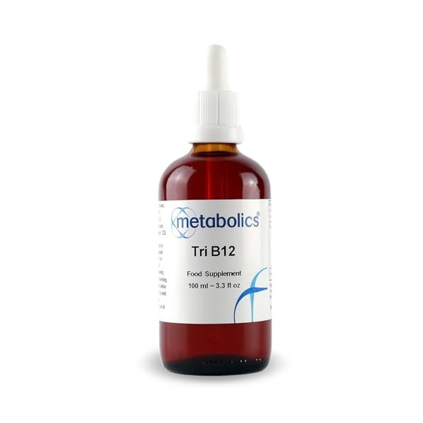 Metabolics Tri-b12 Complexe liquide | Contient les 3 cobalamines naturelles méthylcobalamine, hydroxocoblamine et adénosylcob