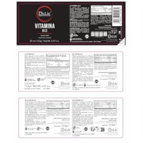 Dulàc - Vitamine B12, 90 Comprimés, Complément Alimentaire, Énergie et Vitalité