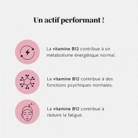 Gummies Vitamine B12 400 µg – Daily Essentials – Contribue au Métabolisme Energétique Normal, Réduction de la Fatigue – 60 pi
