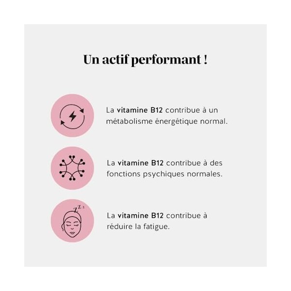 Gummies Vitamine B12 400 µg – Daily Essentials – Contribue au Métabolisme Energétique Normal, Réduction de la Fatigue – 60 pi