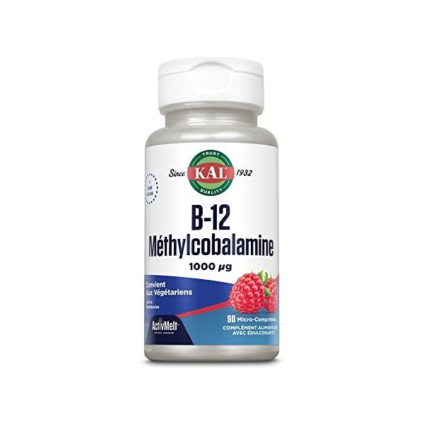 Kal Vitamine B12 Méthylcobalamine | 90 Micro-Comprimés