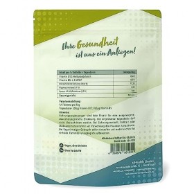 Vitamine B12 + vitamine B9 . méthylcobalamine 500 µg + méthylfolate 200 µg . comprimés 1/2 comprimé par jour 
