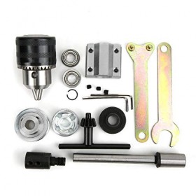 Domary Ensemble de Broche de Perceuse Table, Accessoire Coupe Précision, Manchon Mandrin pour le Travail du Bois M10