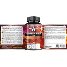 Méthylcobalamine B12 100 mcg - 120 comprimés végétaliens | 480 portions - Métabolisme énergétique et soutien immunitaire - pa