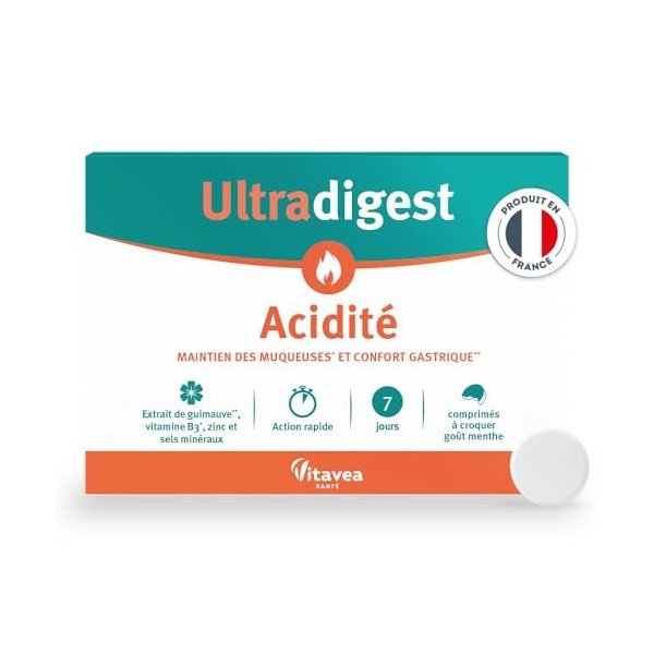 Vitavea Santé Ultradigest Acidité 14 comprimés à croquer