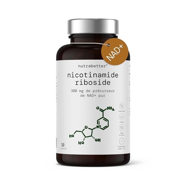 NAD+ Nicotinamide Riboside 300 mg | Cure de 1 Mois | Anti-Âge & Contre la Fatigue | Santé Cellulaire, Vitalité et Booster de 