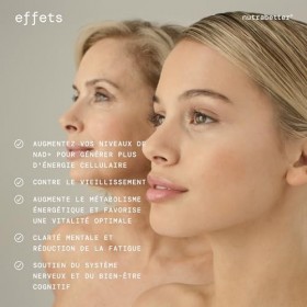 NAD+ Nicotinamide Riboside 300 mg | Cure de 1 Mois | Anti-Âge & Contre la Fatigue | Santé Cellulaire, Vitalité et Booster de 